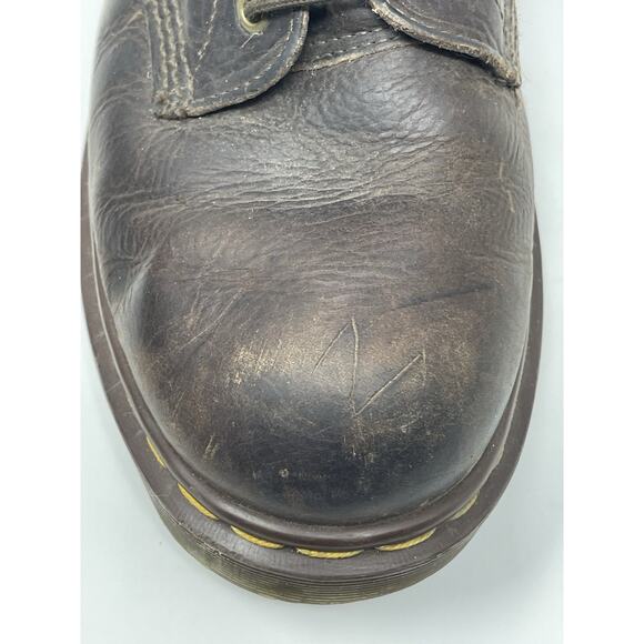 Dr. Martins 101 Crazy Horse Size 8 Leather Ankle Boots in Dark Brown - Picture 9 of 14